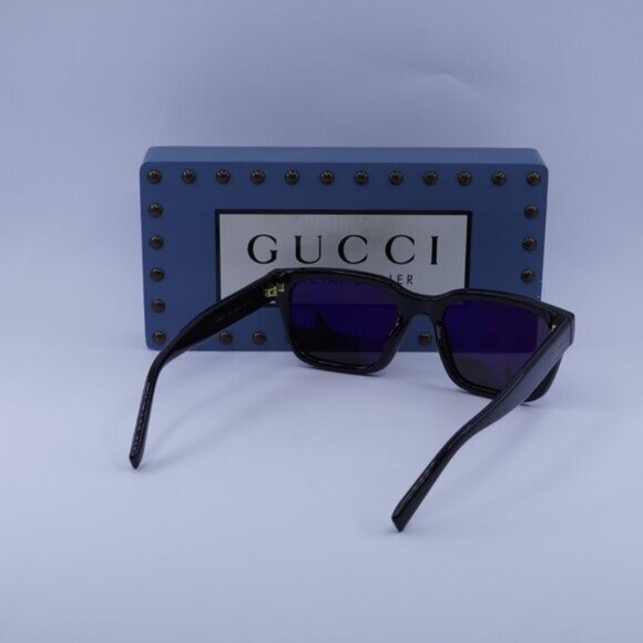 Gucci GG1857S 005 Square Sunglasses - Black\Grey Polarized - Picture 9 of 10